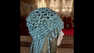 DIY Beaded Head Cap Part 1 [upl. by Salomi84]