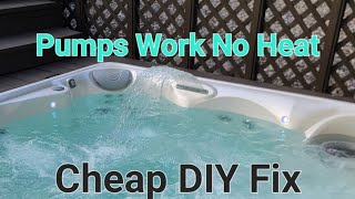 How To Fix Hot Tub No Heat Caldera Spa Bad Pressure Switch Dashed Line Blinking PowerReady Light [upl. by Eelitan]