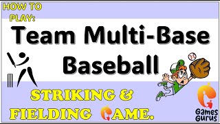 Team Multibase Baseball SampF Game for kids  TheGamesGurus  Physed Games  PE  Striking amp Fielding [upl. by Tneciv]