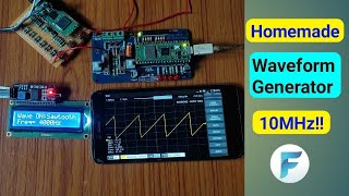 Homemade 10MHz Waveform Generator  Arbitrary Function Generator [upl. by Ihana868]