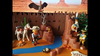 Playmobil Oeste Antiguos 🤠 Buscador Oro y Indios  Diorama Playmobil Oeste [upl. by Seagrave219]