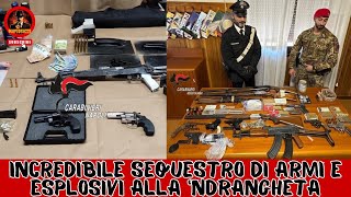 VIDEO INCREDIBILE del sequestro di un arsenale e cocaina alla Ndrangheta nel reggino [upl. by Kramnhoj]