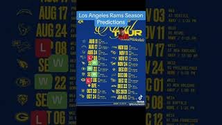 Los Angeles Rams Season Predictions [upl. by Zoi]