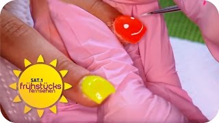 Die neuesten NagelTrends  SAT1 Frühstücksfernsehen [upl. by Airom356]