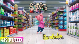 Sing Bamboleo Song  Supermarket Dance  SING Movie 2016  Gypsy Kings  4K Ultra FUHD [upl. by Epotimet877]