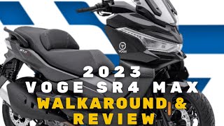 2023 VOGE SR4 MAX Review The Stylish MaxiScooter You Need for Comfortable [upl. by Docilla158]