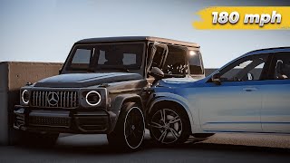 Volvo XC90 vs Mercedes GClass  Crash Test  180 mph [upl. by Evanthe]