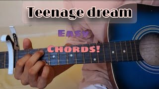 Teenage dream  Stephen dawes How to play  Super Easy Chords  Guitar Tutorial [upl. by Onateyac]