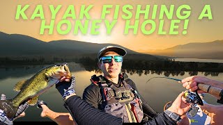 Inflatable KAYAK Fishing Otay Reservoir And TONS Of BASS [upl. by Tessa]