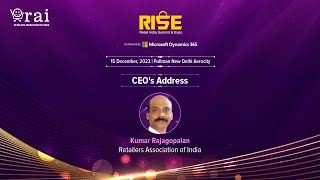 CEOs Address Kumar Rajagopalan CEO Retailers Association of India [upl. by Ennahoj504]