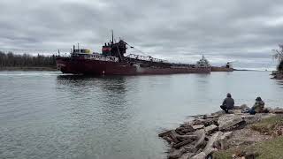 Great Lakes Freighters Kaye Barker and Paul R Tregurtha [upl. by Issy]