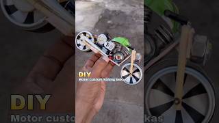 Diy kreatif motor moge custom kaleng bekas bertenaga diy creative toys mainan motor dinamo [upl. by Pega]