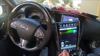 Installation video mark iii for Q50 Q60 136 inch PX6 sixcore android navigation radio [upl. by Gower138]