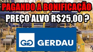 GGBR4  GERDAU É OPORTUNIDAE PREÇO ALVO DE R 2500 [upl. by Ydurt]