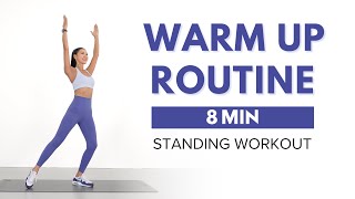 8 MIN BEST WARM UP EXERCISES BEFORE WORKOUTS [upl. by Mccullough]