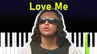 RealestK  Love Me Piano tutorial [upl. by Nadnerb]