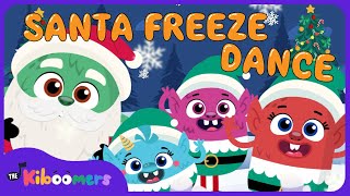 Christmas Brain Break Santa Freeze Dance Song for Preschoolers  Fun Guaranteed [upl. by Anidnamra]