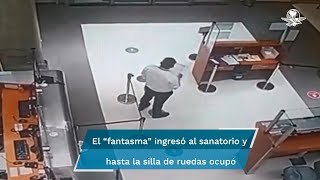 Vaya susto Guardia de seguridad recibe y atiende a fantasma en un sanatorio [upl. by Sundstrom667]