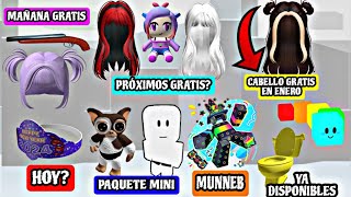 NOTICIAS DE ROBLOX NUEVOS CABELLOS GRATIS PRONTO NUEVOS ARTÍCULOS YA DISPONIBLES GRATIS Y MÁS [upl. by Enamrahs]