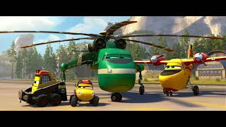 Planes Fire amp Rescue 2014 Extinguish the wild fire clip with ACDC  Thunderstruck song [upl. by Enyawed]