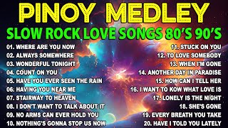 NONSTOP SLOW ROCK PINOY MEDLEY 2024 🌈 SOFT ROCK COLLECTION 2024 💦 MGA LUMANG TUGTUGIN NOONG 90S 14 [upl. by Tearle]