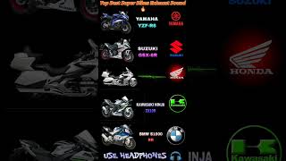 Top Super Bikes 💥 Ultimate Exhaust Sounds 😱 Sound Comparison 🔥 shorts yamaha suzukigsxr bmw ktm [upl. by Khan]