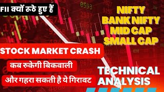 Stock Market Crash अब क्या होगा और कितना गिरेगा  Stock Market Big Crash 2024 marketanalysis1 [upl. by Nylirej]