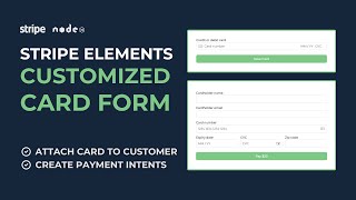 Stripe Elements  Build a custom card form [upl. by Ahsiuqat]