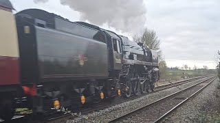 double dose of railtours FT 35028 clan line and 70000 Britannia [upl. by Nilo]