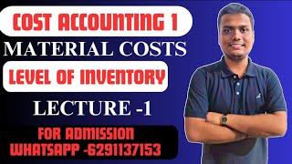 Level Of Inventory Costing  Meterial Day3  Bcom Semester 2 Pro Batch [upl. by Attirb]