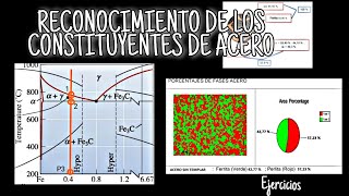 Practica  Reconocimiento de los constituyentes de acero al carbono y de una aleación  EJERCICIOS [upl. by Edla]