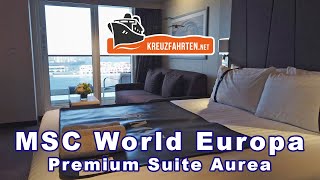 MSC World Europa Premium Suite Aurea [upl. by Zehe523]