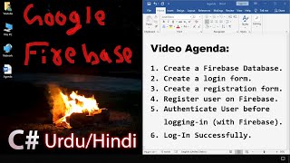 Registration amp Login Form with Authentication Using C amp FireBase  Tutorial in UrduHindi [upl. by Kwok]