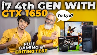 i7 4th Gen with GTX 1650 GPU ⚡ Gaming and Editing Test [upl. by Yrellih]