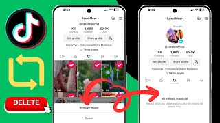 Comment supprimer tous les reposts TikTok à la fois Méthode facile mise à jour [upl. by Feinstein747]