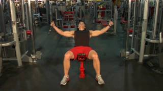 How to Do Incline Bench Cable Flys [upl. by Schaaff]