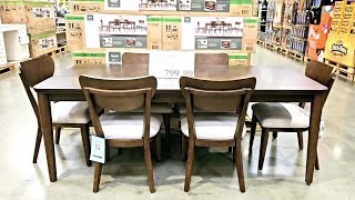 BAYSIDE FURNISHING PARKER 7PIECE DINING SET Shop FURNITURE DINING TABLE and CHAIR at Costco with us [upl. by Morry]