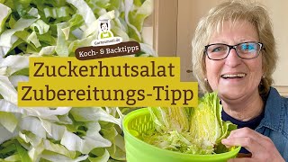 Zuckerhutsalat und die Bitterstoffe  Tipps zum Verarbeiten so wird bitteres milder wenn gewünscht [upl. by Enelrahs]