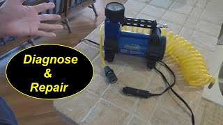 How to Diagnose amp Fix a 12 Volt Air Compressor  Air Inflator [upl. by Zetrac]