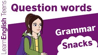 Question words in English  English grammar lessons [upl. by Sidonia882]