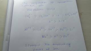 The coagulation of hydrophilic sols  Hofmeister series  The dehydrating power of ve amp ve ions [upl. by Nrehtak]