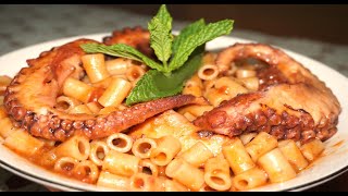 Xταπόδι με Μακαρονάκι Κοφτό  Greek Octopus with Pasta  Stella Love Cook [upl. by Ferriter660]