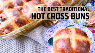 The Best Traditional Hot Cross Buns  Easter Recipes [upl. by Annerahs]