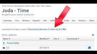 Tutorial How To Use Joda Time Library in Eclipse [upl. by Locke]