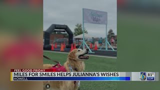 Miles for Smiles helps Juliannas Wishes [upl. by Eytak185]