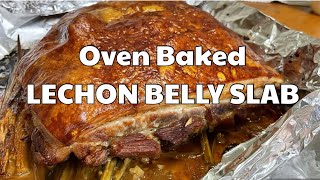 OVEN BAKED LECHON BELLY SLAB  Mini Cebuchon  Josie’s Pinoy Kitchen [upl. by Ul863]