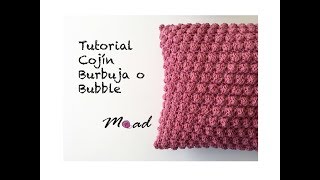 Tutorial Cojín Burbuja o Bubble tejido a crochet MoadKnits [upl. by Lac]