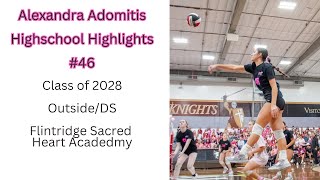 Alexandra Adomitis Highschool Season Highlight Reel [upl. by Hillyer269]