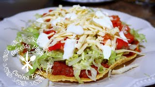 Deliciosas TOSTADAS CHORIZO CON FRIJOLES receta facil [upl. by Par]