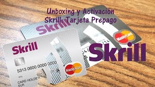 ¡Llegó nuestra tarjeta de débito de Skrill Prepago  Experiencia  Unboxing [upl. by Dlnaod]